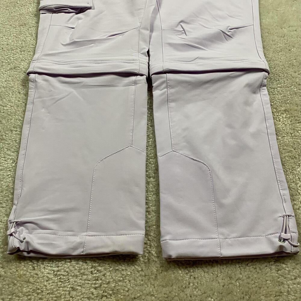 The North Face Bridgeway Pants Womens 0 Purple Convertible Zip Off Hiking - Picture 2 of 10